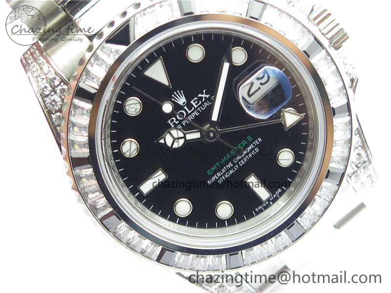 GMT Master II 126710 White Black T Crystal Bp Maker Best Edition Black Dial On SS Bracelet  3186 CHS Thermal 2914
