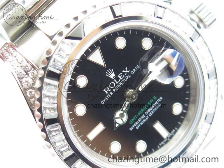GMT Master II 126710 White Black T Crystal Bp Maker Best Edition Black Dial On SS Bracelet  3186 CHS Thermal 2914
