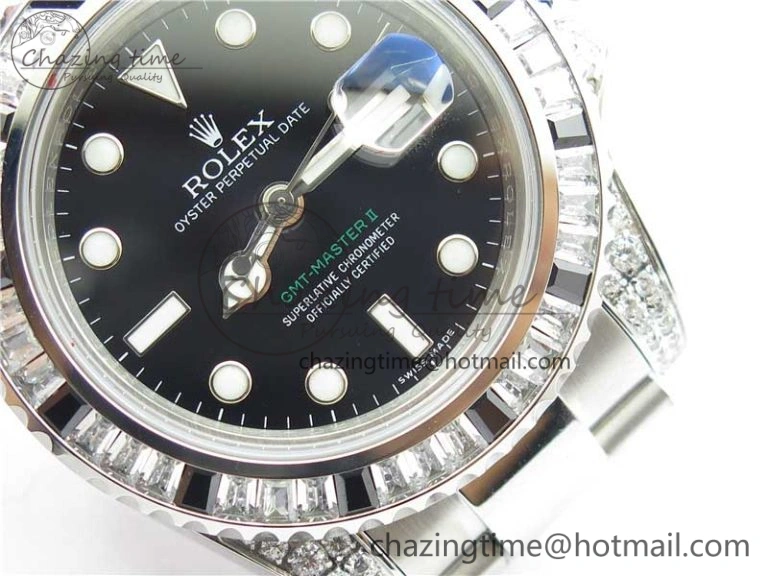 GMT Master II 126710 White Black T Crystal Bp Maker Best Edition Black Dial On SS Bracelet  3186 CHS Thermal 2914