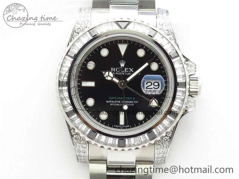 GMT Master II 126710 White Black T Crystal Bp Maker Best Edition Black Dial On SS Bracelet  3186 CHS Thermal 2914
