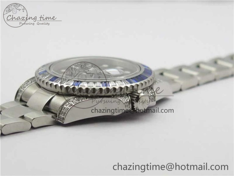 SmartChoice GMT Master II 126710 White Blue T Crystal Bp Maker Best Edition Black Dial On SS Bracelet  3186 CHS 2916