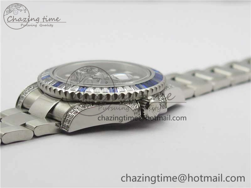 SmartChoice GMT Master II 126710 White Blue T Crystal Bp Maker Best Edition Black Dial On SS Bracelet  3186 CHS 2916