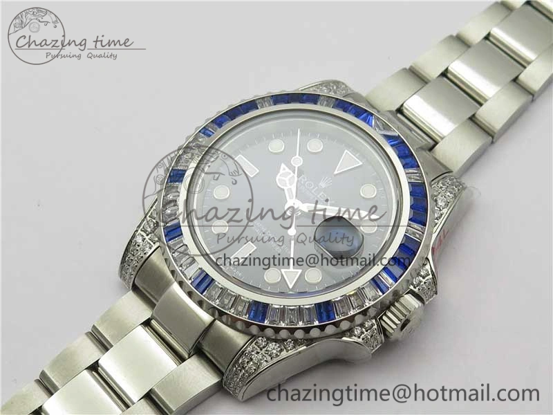 SmartChoice GMT Master II 126710 White Blue T Crystal Bp Maker Best Edition Black Dial On SS Bracelet  3186 CHS 2916