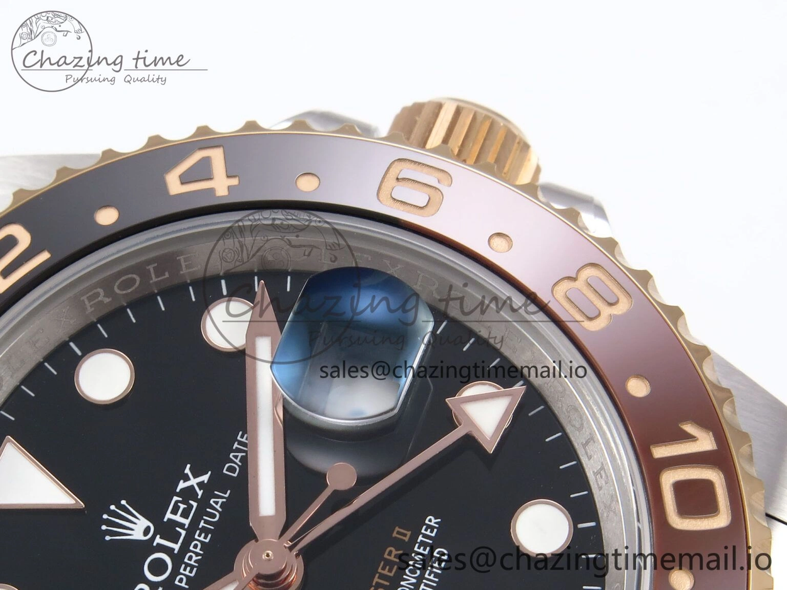 Trendsetting GMT Master II 126711 CHNR 904L EWEF 1:1 Best Edition on SS RG Oyster Bracelet SH3285 CHS 1064
