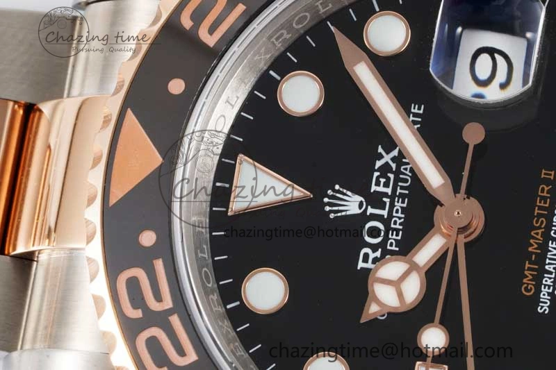 GMT Master II 126711 CHNR 904L SS APF 1:1 Best Edition on SS RG Bracelet VR3285 CHS Timeless 2039