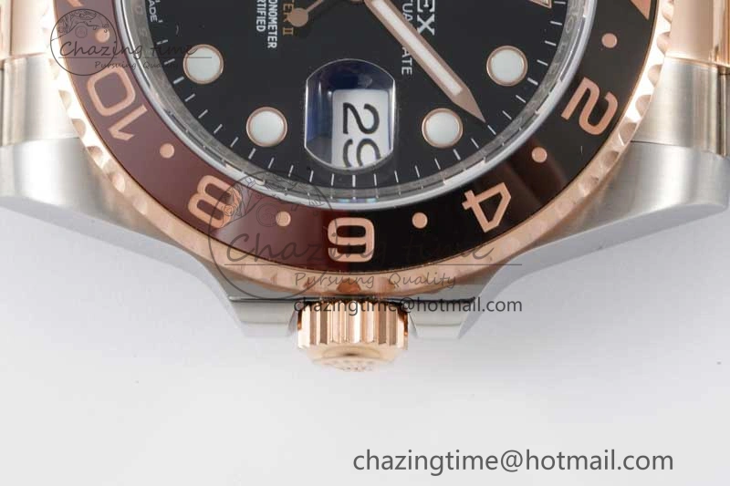 GMT Master II 126711 CHNR 904L SS APF 1:1 Best Edition on SS RG Bracelet VR3285 CHS Timeless 2039