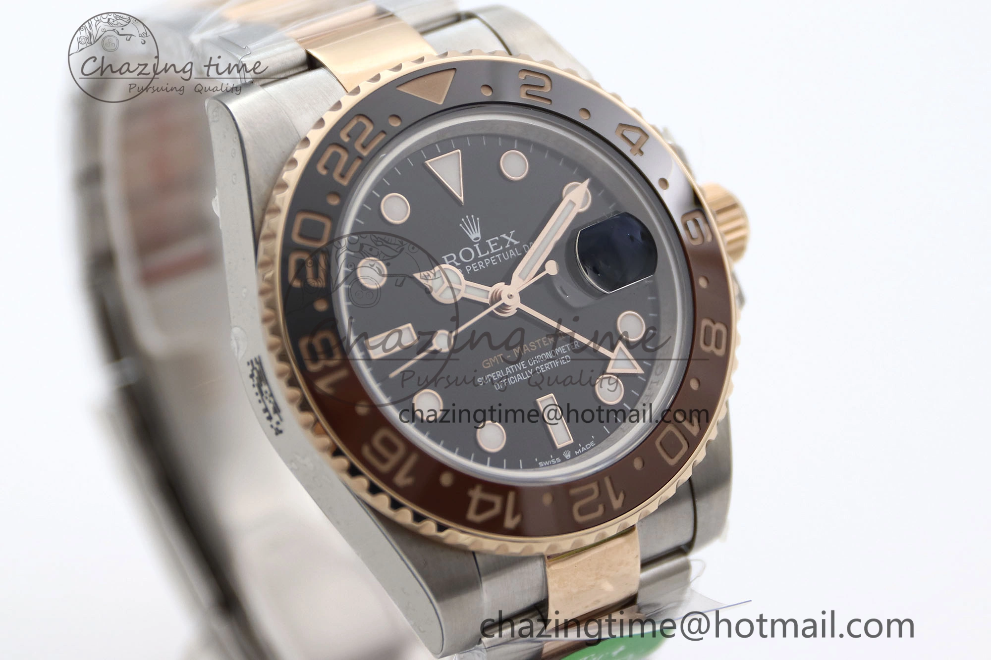 Bold GMT Master II 126711 CHNR 904L SS TW+ 1:1 Best Edition on SS RG Bracelet VR3186 CHS 1976