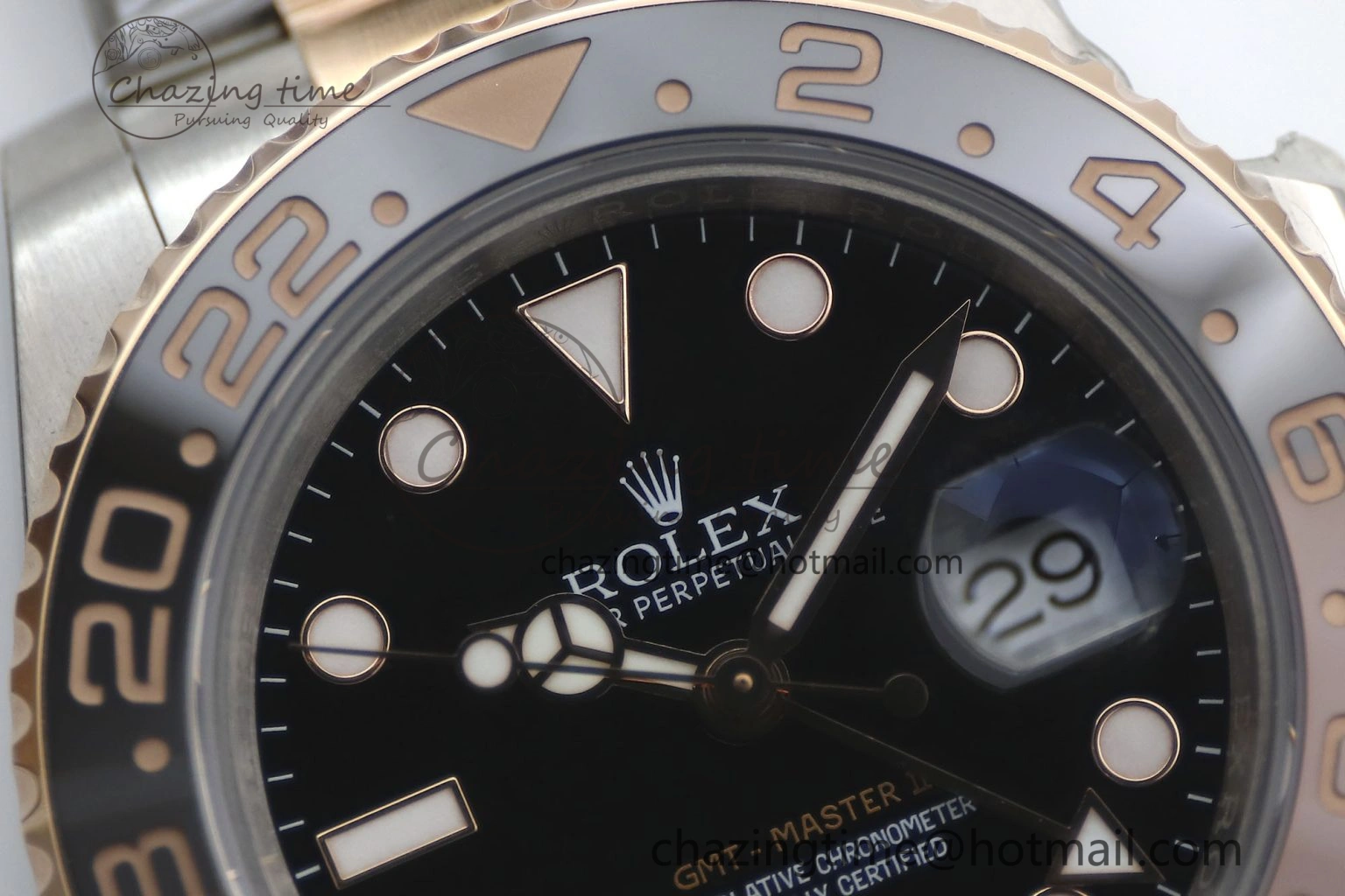 Bold GMT Master II 126711 CHNR 904L SS TW+ 1:1 Best Edition on SS RG Bracelet VR3186 CHS 1976