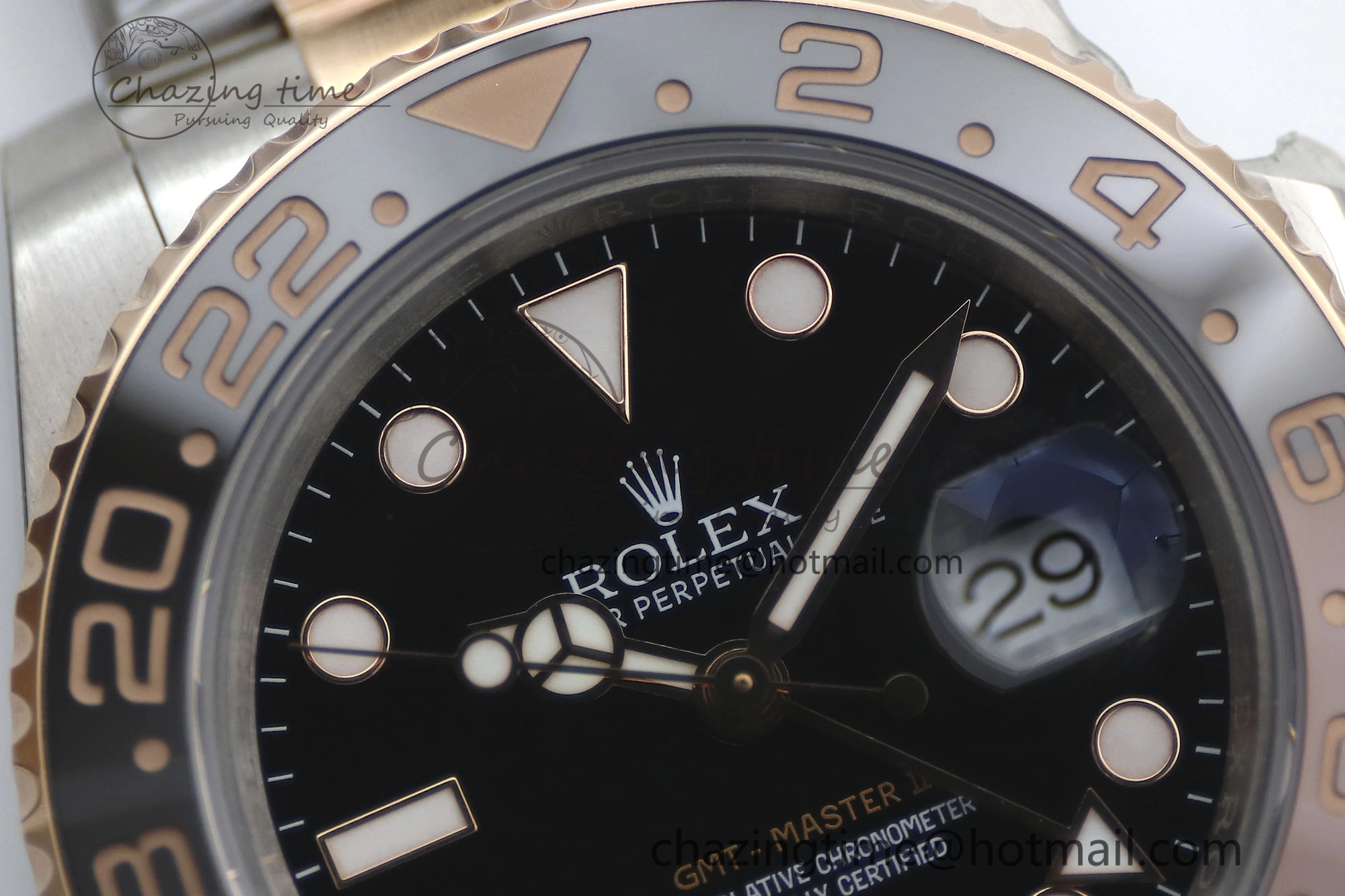 Bold GMT Master II 126711 CHNR 904L SS TW+ 1:1 Best Edition on SS RG Bracelet VR3186 CHS 1976