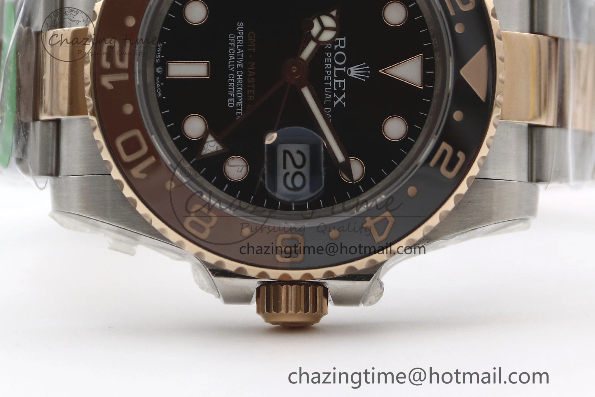Bold GMT Master II 126711 CHNR 904L SS TW+ 1:1 Best Edition on SS RG Bracelet VR3186 CHS 1976