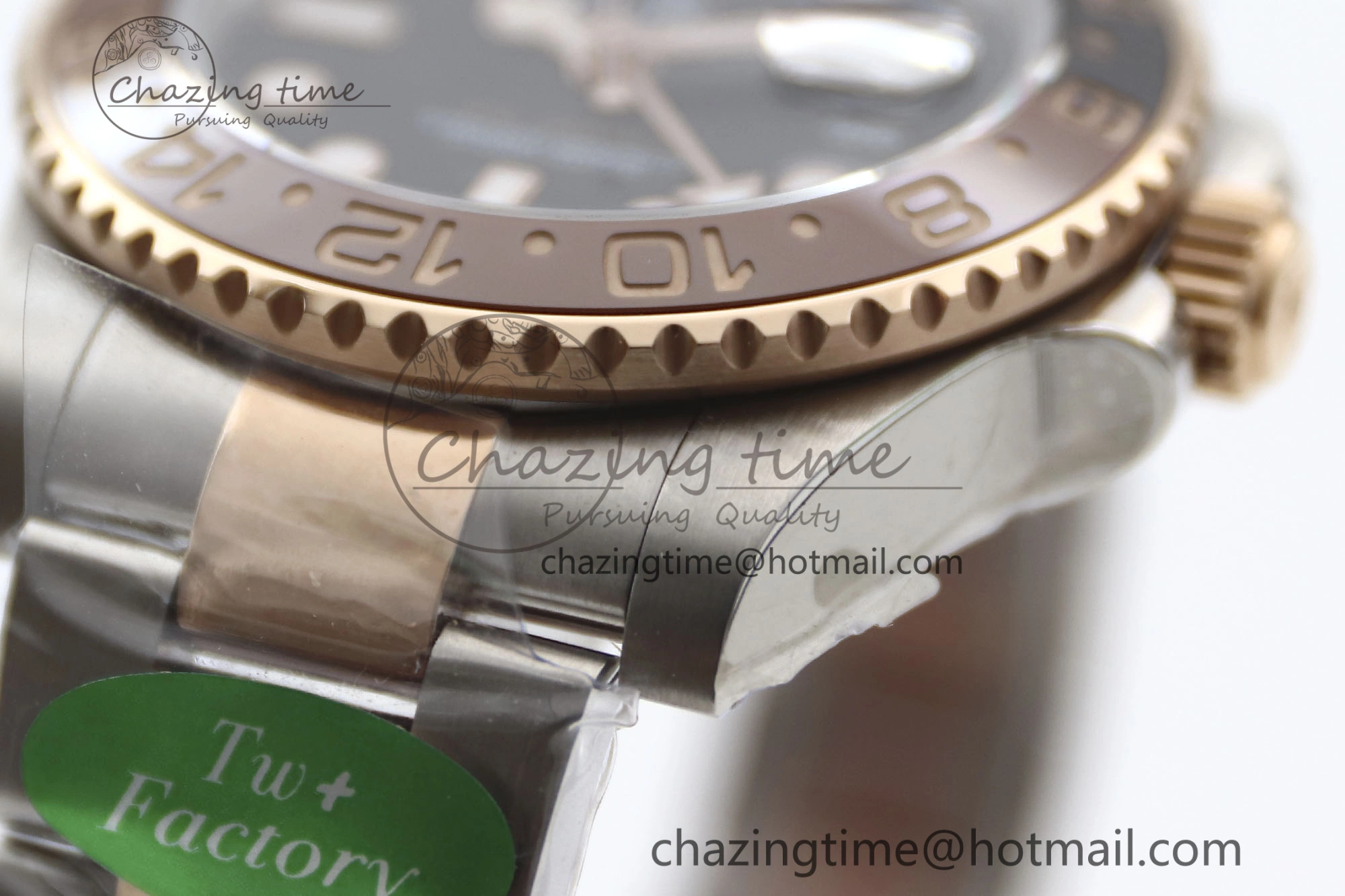 Bold GMT Master II 126711 CHNR 904L SS TW+ 1:1 Best Edition on SS RG Bracelet VR3186 CHS 1976