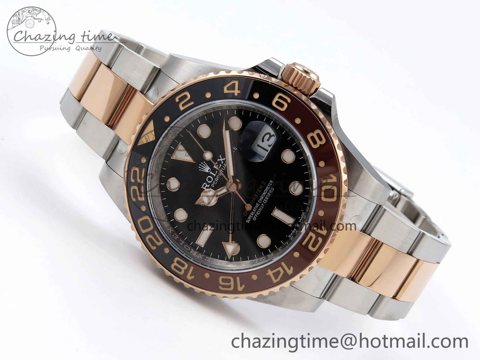 GMT-Master II 126711 CHNR ARF 1:1 Best Edition Black Dial on RG SS Bracelet VR3285 CHS FashionForward 1661