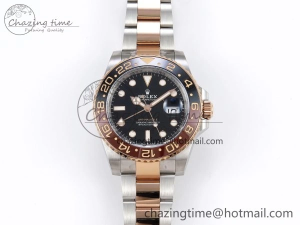 GMT-Master II 126711 CHNR ARF 1:1 Best Edition Black Dial on RG SS Bracelet VR3285 CHS FashionForward 1661