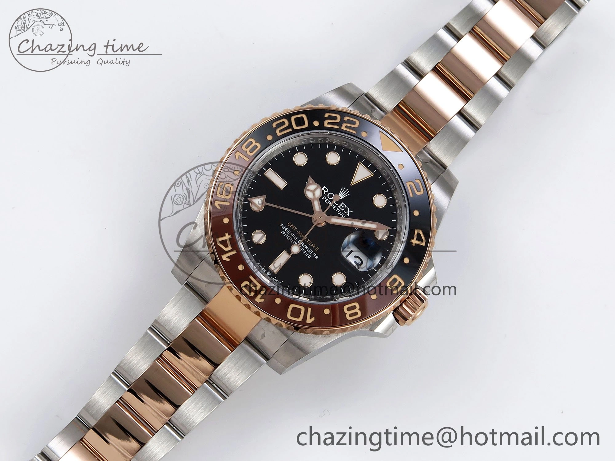 GMT-Master II 126711 CHNR ARF 1:1 Best Edition Black Dial on RG SS Bracelet VR3285 CHS FashionForward 1661