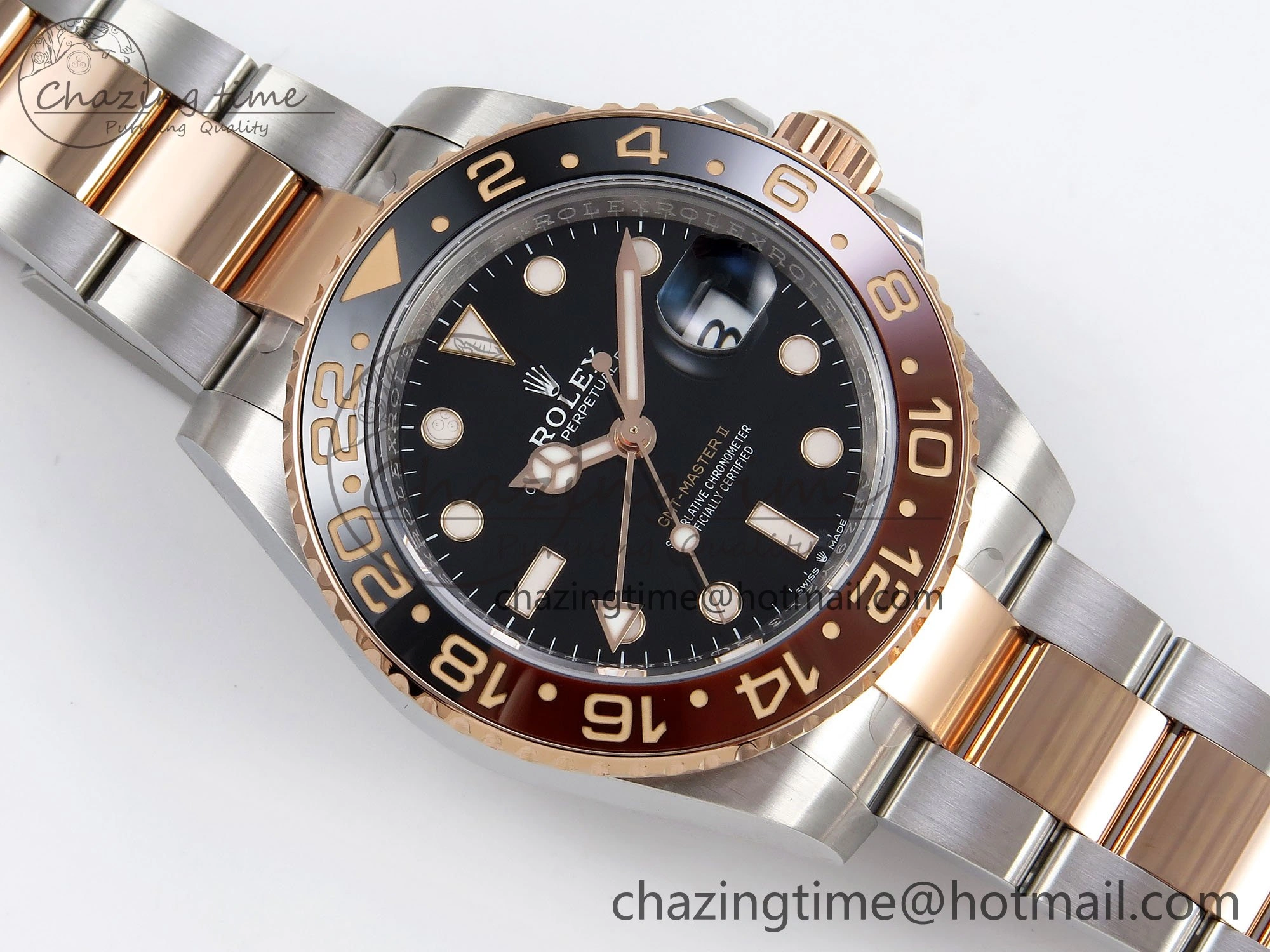 GMT-Master II 126711 CHNR ARF 1:1 Best Edition Black Dial on RG SS Bracelet VR3285 CHS FashionForward 1661