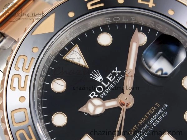 GMT-Master II 126711 CHNR ARF 1:1 Best Edition Black Dial on RG SS Bracelet VR3285 CHS FashionForward 1661