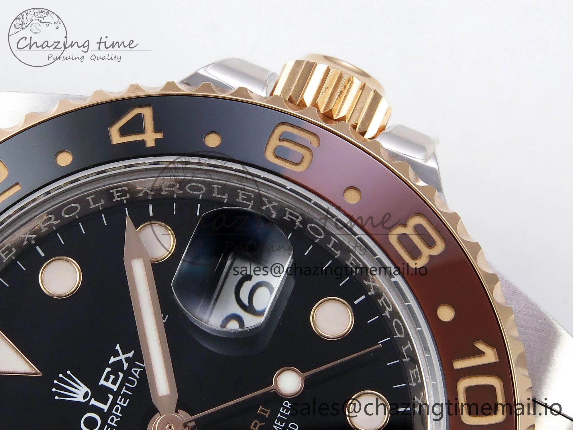 Sleek GMT-Master II 126711 CHNR ARF 1:1 Best Edition on Black Dial SS RG Bracelet Super Clone SH3285 CHS (Gain Weight) 1317