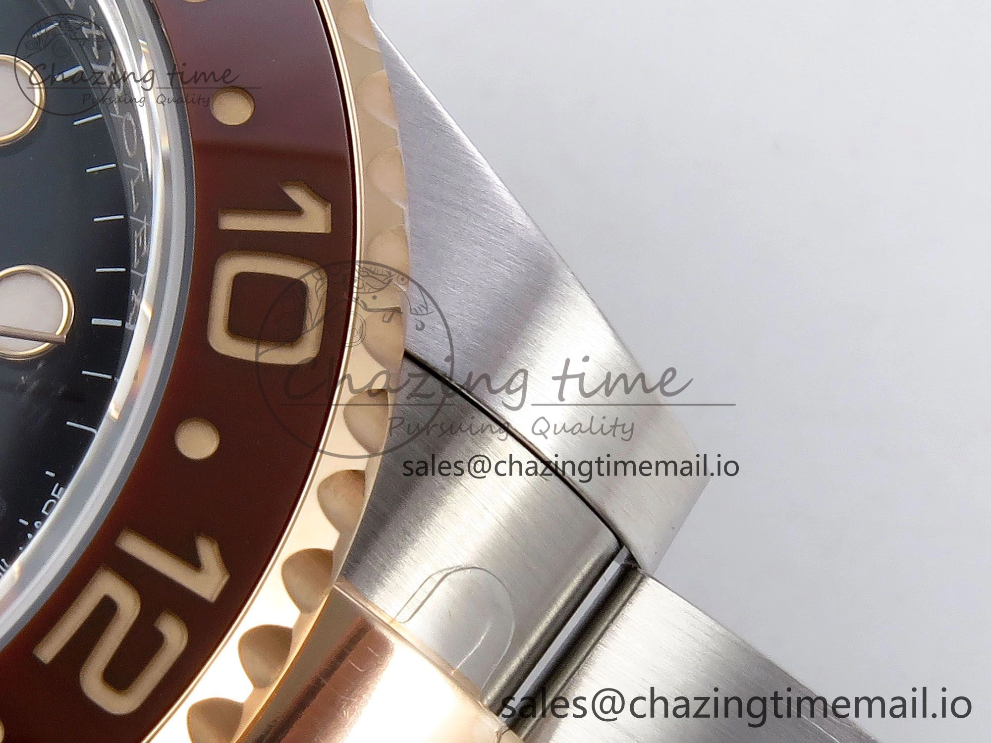Sleek GMT-Master II 126711 CHNR ARF 1:1 Best Edition on Black Dial SS RG Bracelet Super Clone SH3285 CHS (Gain Weight) 1317