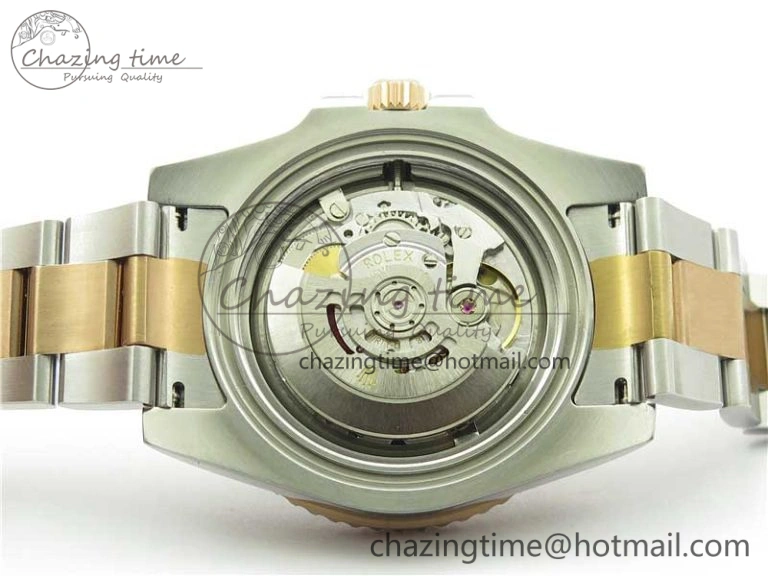 GMT Master II 126711 CHNR Black Brown Ceramic 316L Steel GMF 1:1 Best Edition Black Dial on SS RG Bracelet A BestValue 2963