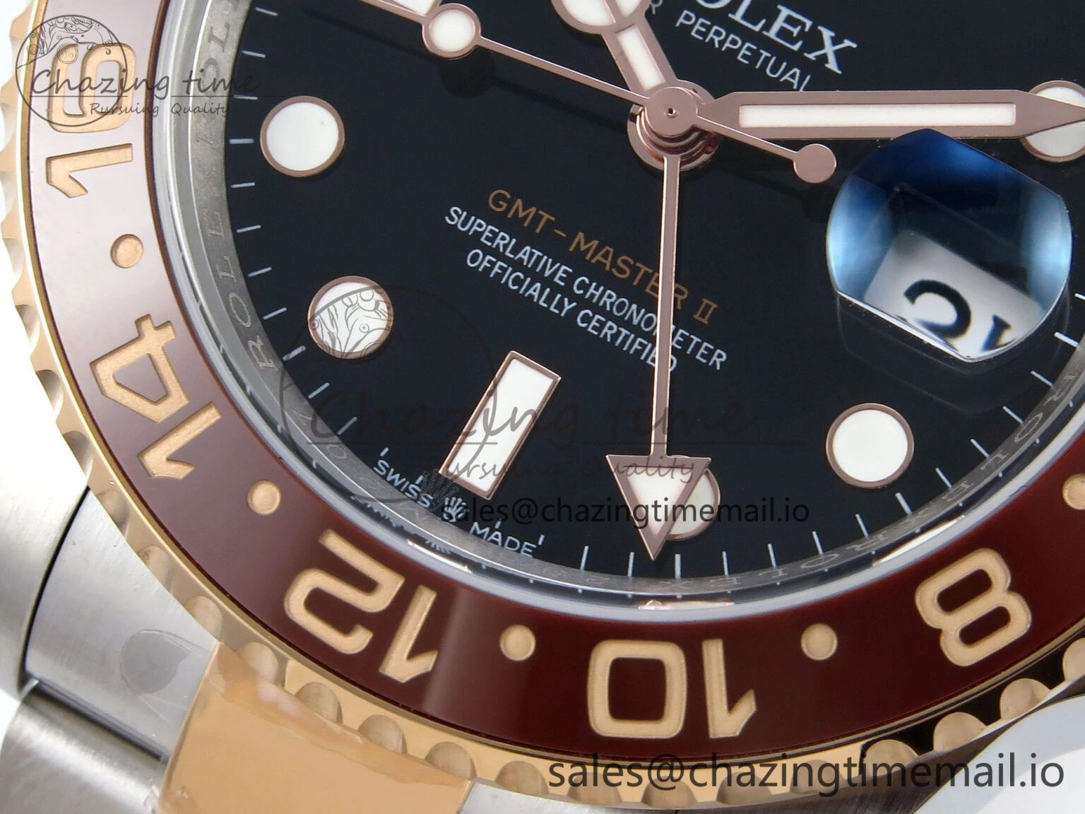 GMT-Master II 126711 CHNR Black Brown Ceramic 904L Steel EWE 1:1 Best Edition on Oyster Strap EWE3285 V TechFriendly 819