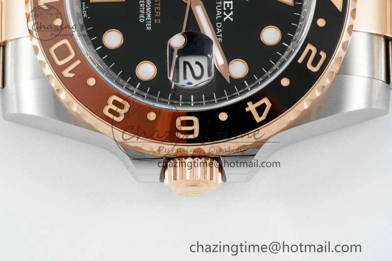 Sophisticated GMT-Master II 126711 CHNR Black Brown Ceramic Clean Factory 1:1 Best Edition on SS RG Bracelet VR 2108