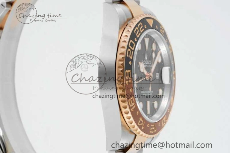 Sophisticated GMT-Master II 126711 CHNR Black Brown Ceramic Clean Factory 1:1 Best Edition on SS RG Bracelet VR 2108
