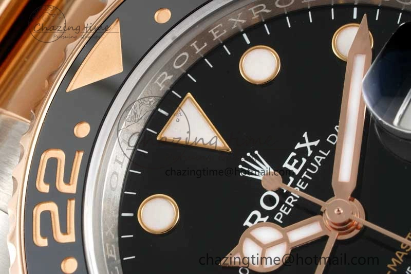 Sophisticated GMT-Master II 126711 CHNR Black Brown Ceramic Clean Factory 1:1 Best Edition on SS RG Bracelet VR 2108