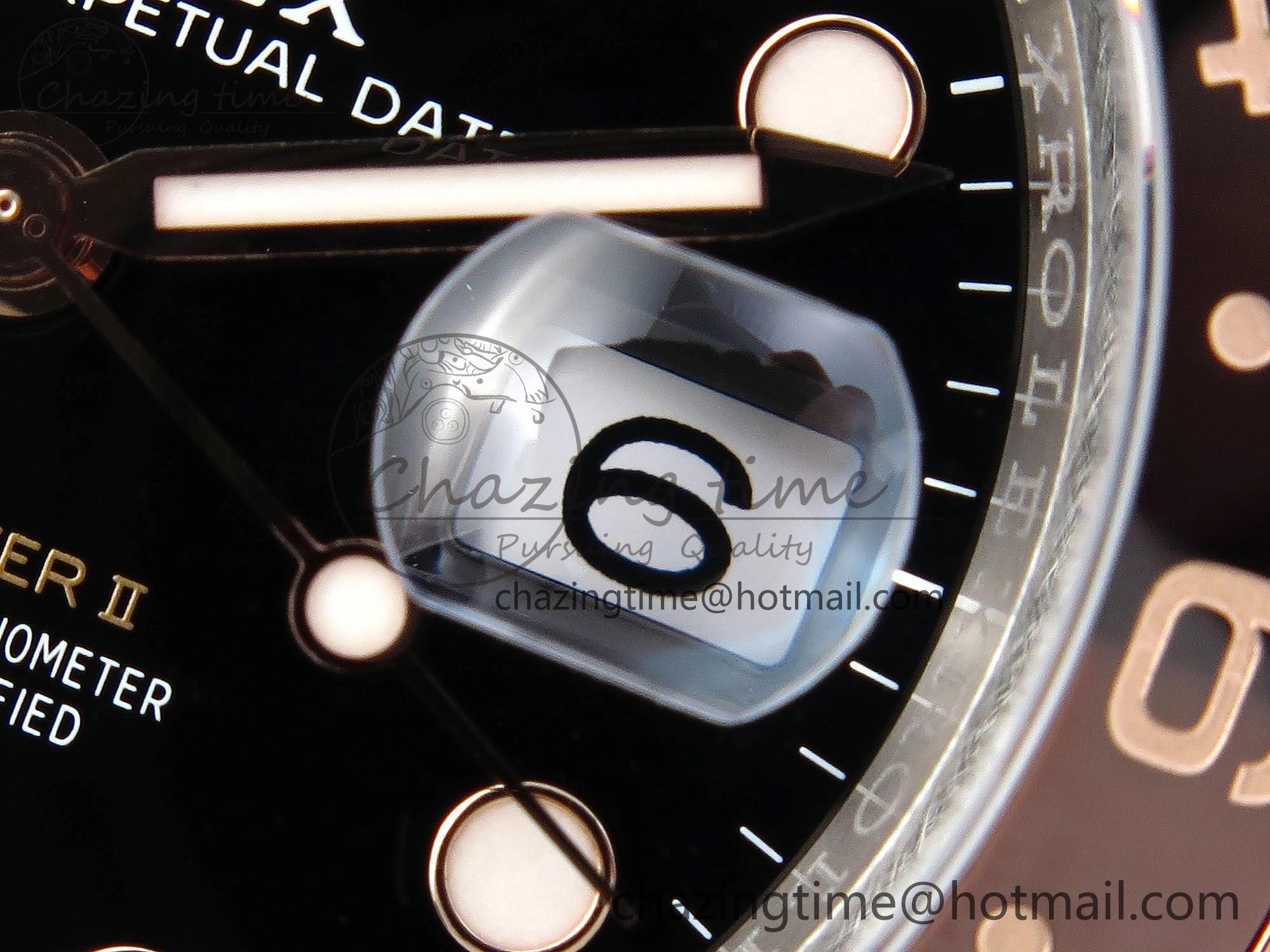 GMT-Master II 126711 CHNR Black Brown Ceramic Clean Factory Best Edition on SS RG Bracelet DD3285 CHS Sleek 2010