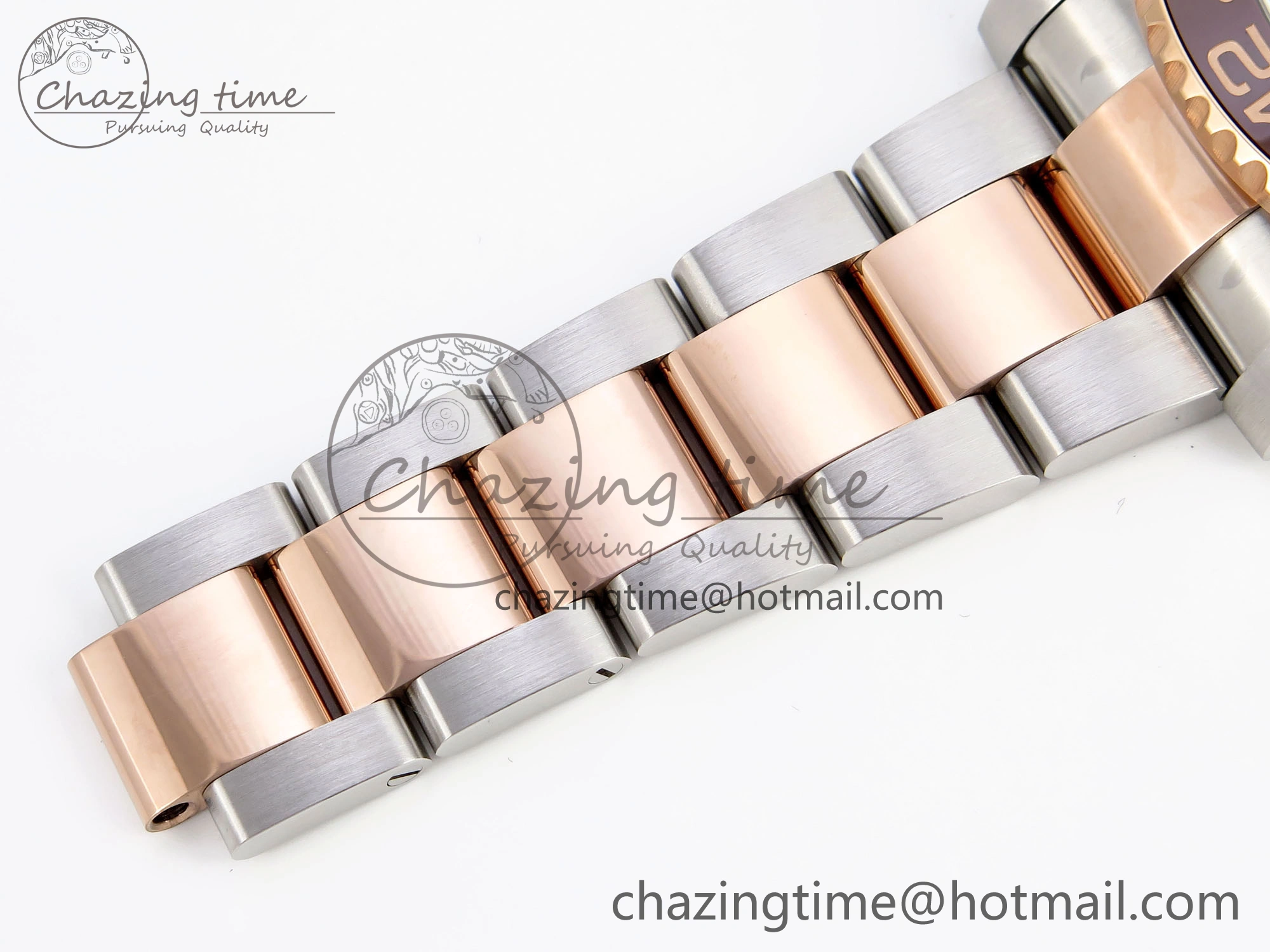 GMT-Master II 126711 CHNR Black Brown Ceramic Clean Factory Best Edition on SS RG Bracelet DD3285 CHS Sleek 2010