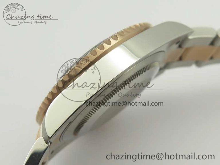 GMT-Master II 126711CHNR Black Brown Ceramic Bezel SS RG BP Best Edition Black Dial on SS RG Bracelet EasyMatch 3365