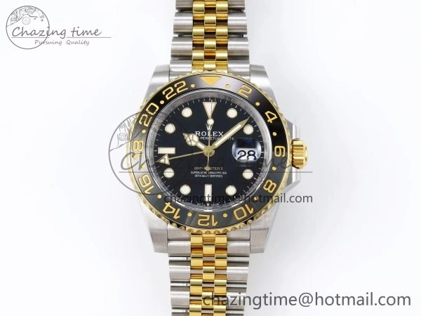 Durable GMT Master II 126713 904L SS Clean Factory 1:1 Best Edition Black Dial on Jubilee Bracelet DD 1680