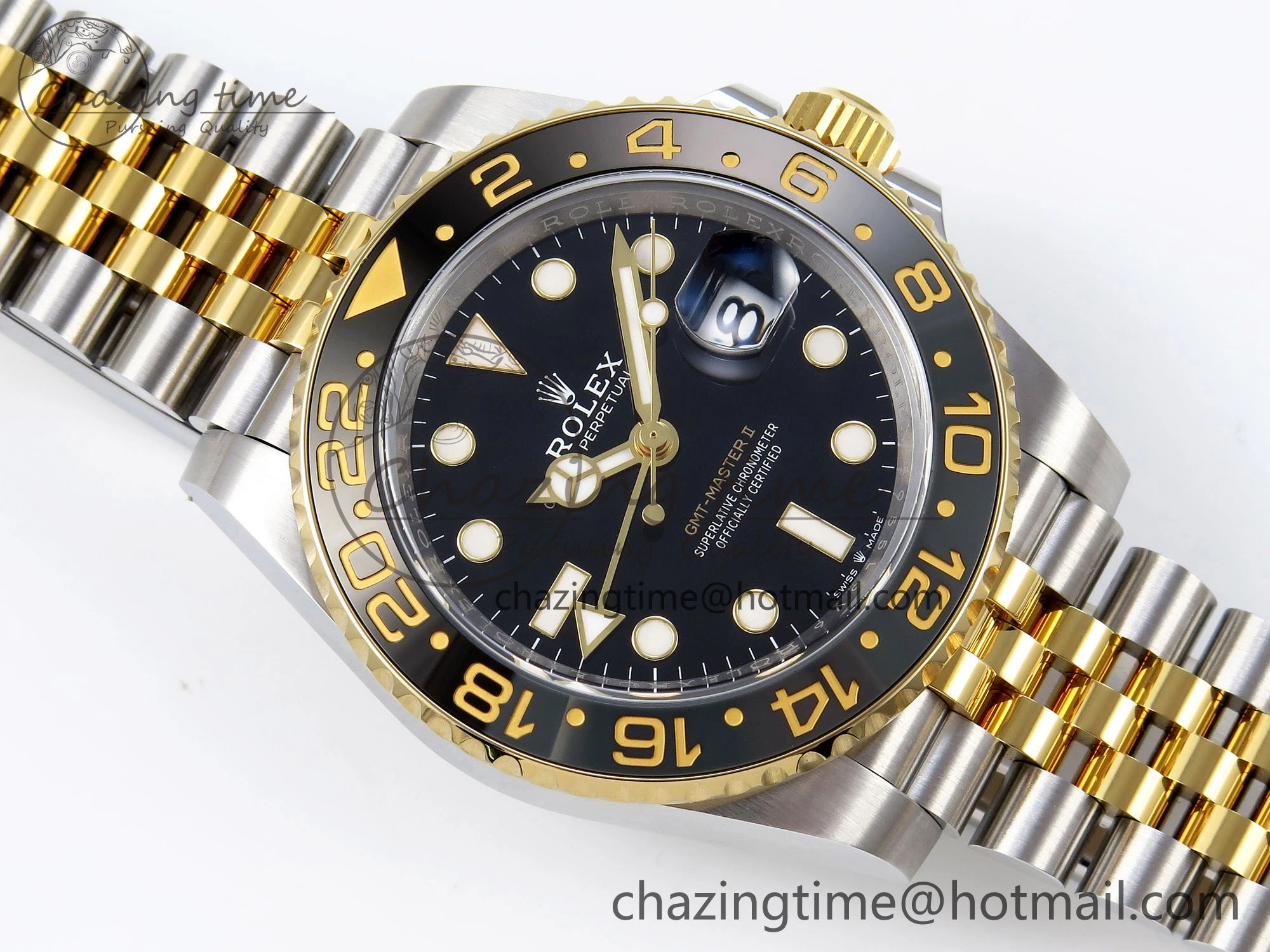 Durable GMT Master II 126713 904L SS Clean Factory 1:1 Best Edition Black Dial on Jubilee Bracelet DD 1680