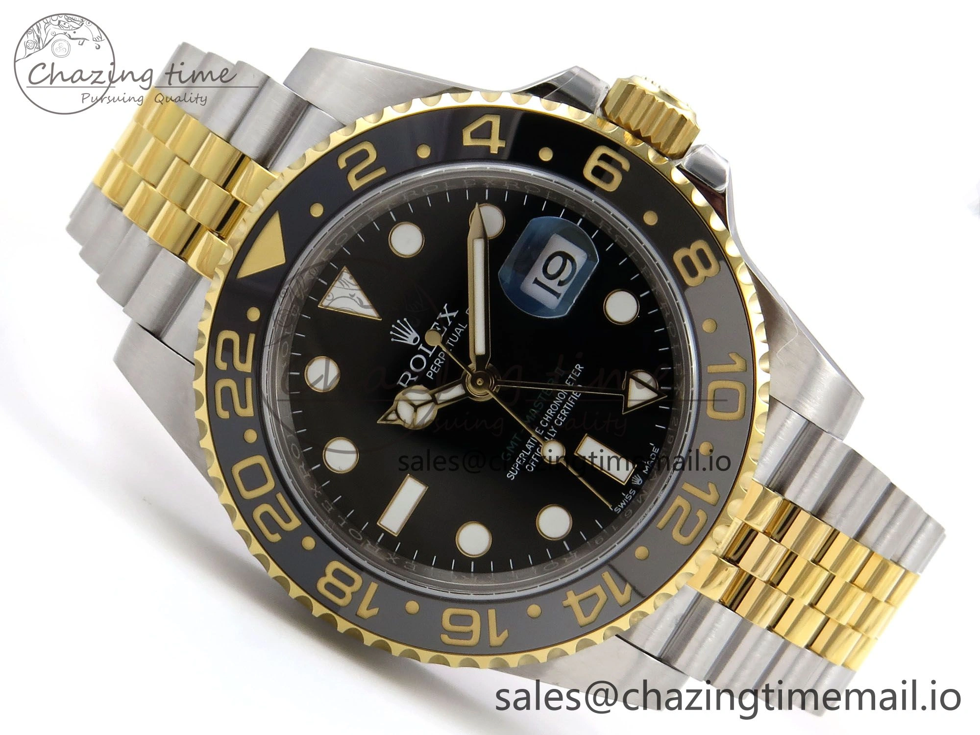 Classic GMT-Master II 126713 GRGN 904L EWEF 1:1 Best Edition on SS YG Jubilee Bracelet SH3285 CHS 1068
