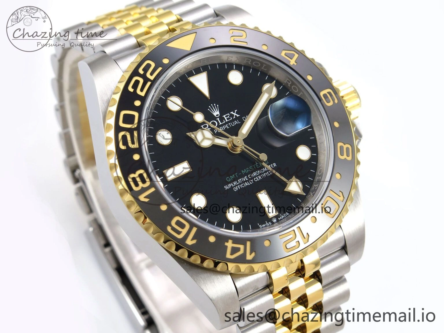 Classic GMT-Master II 126713 GRGN 904L EWEF 1:1 Best Edition on SS YG Jubilee Bracelet SH3285 CHS 1068