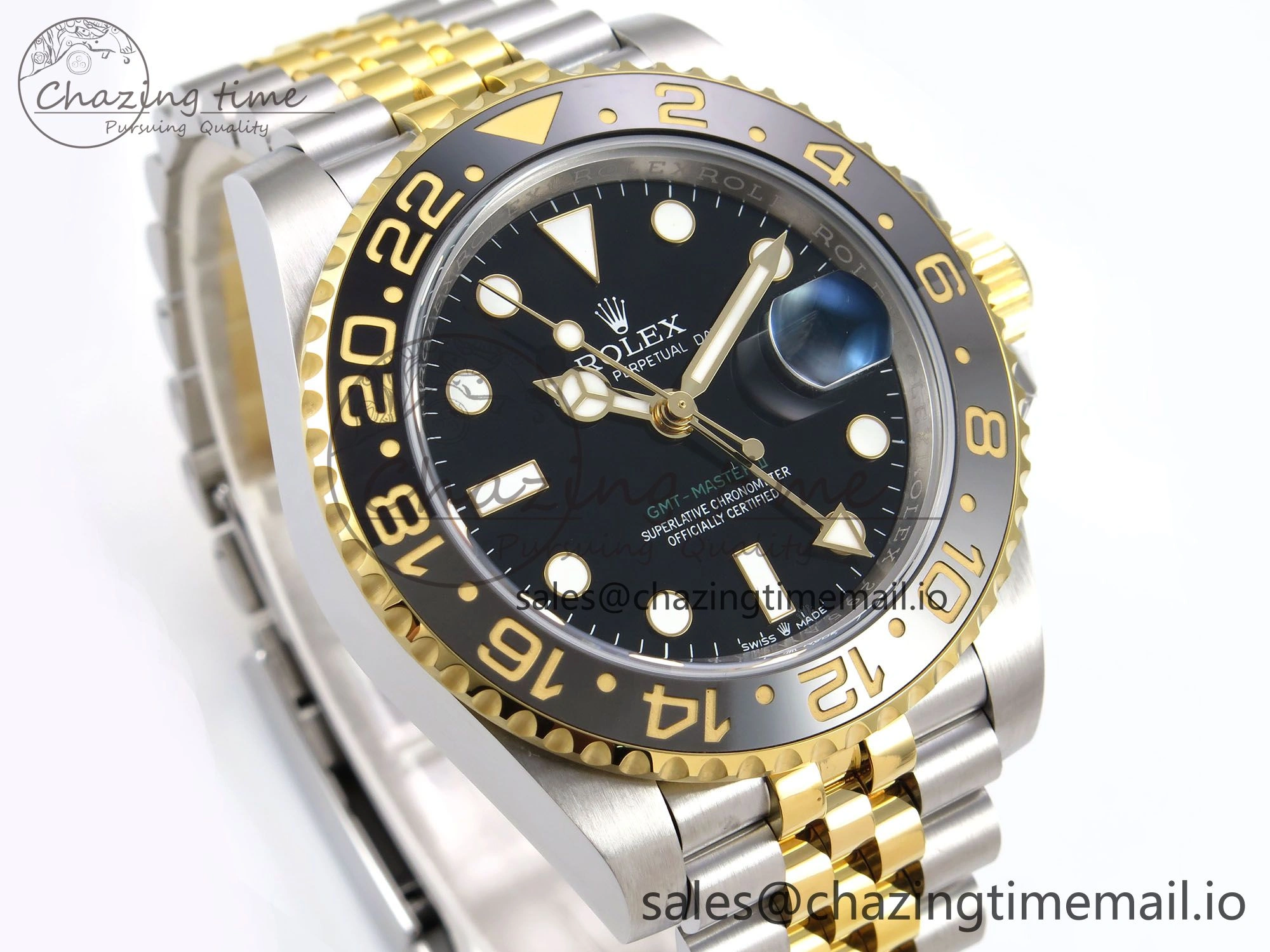 Classic GMT-Master II 126713 GRGN 904L EWEF 1:1 Best Edition on SS YG Jubilee Bracelet SH3285 CHS 1068