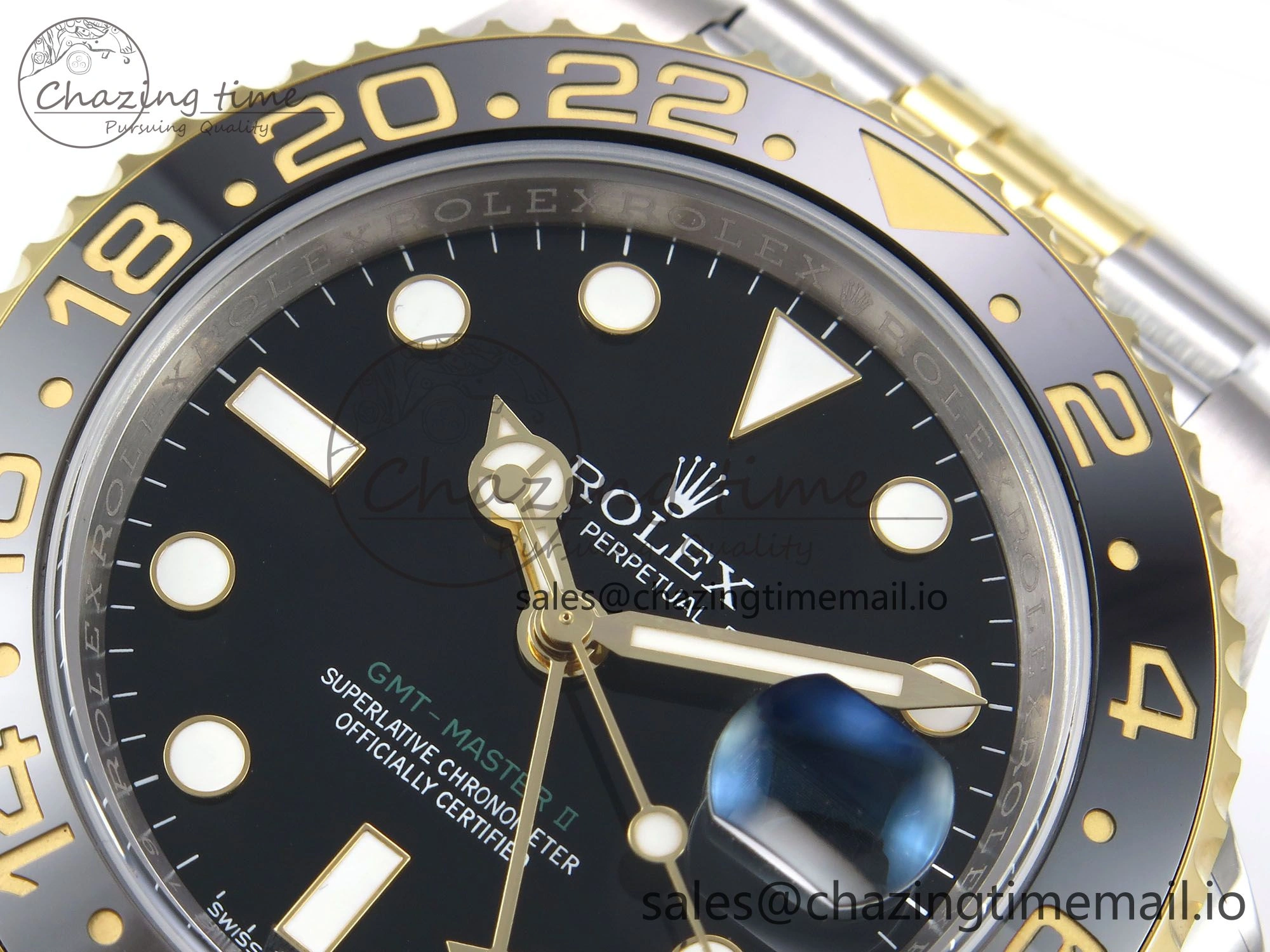 Classic GMT-Master II 126713 GRGN 904L EWEF 1:1 Best Edition on SS YG Jubilee Bracelet SH3285 CHS 1068