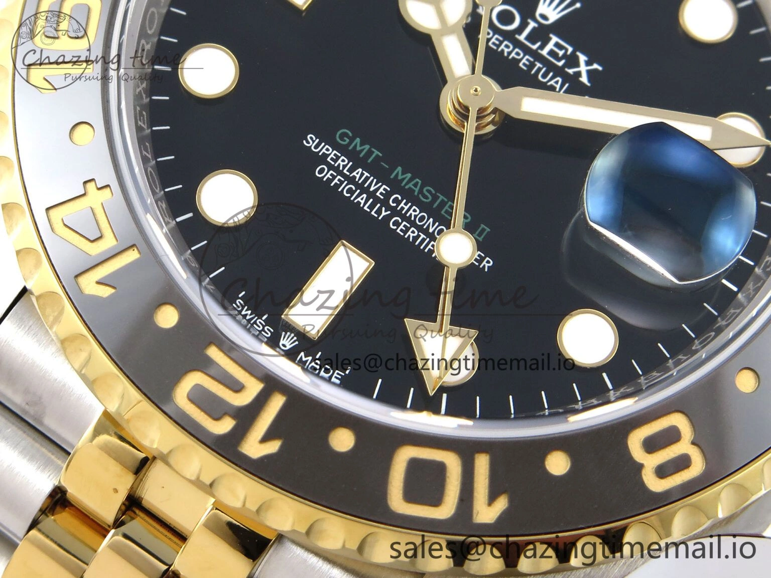 Classic GMT-Master II 126713 GRGN 904L EWEF 1:1 Best Edition on SS YG Jubilee Bracelet SH3285 CHS 1068