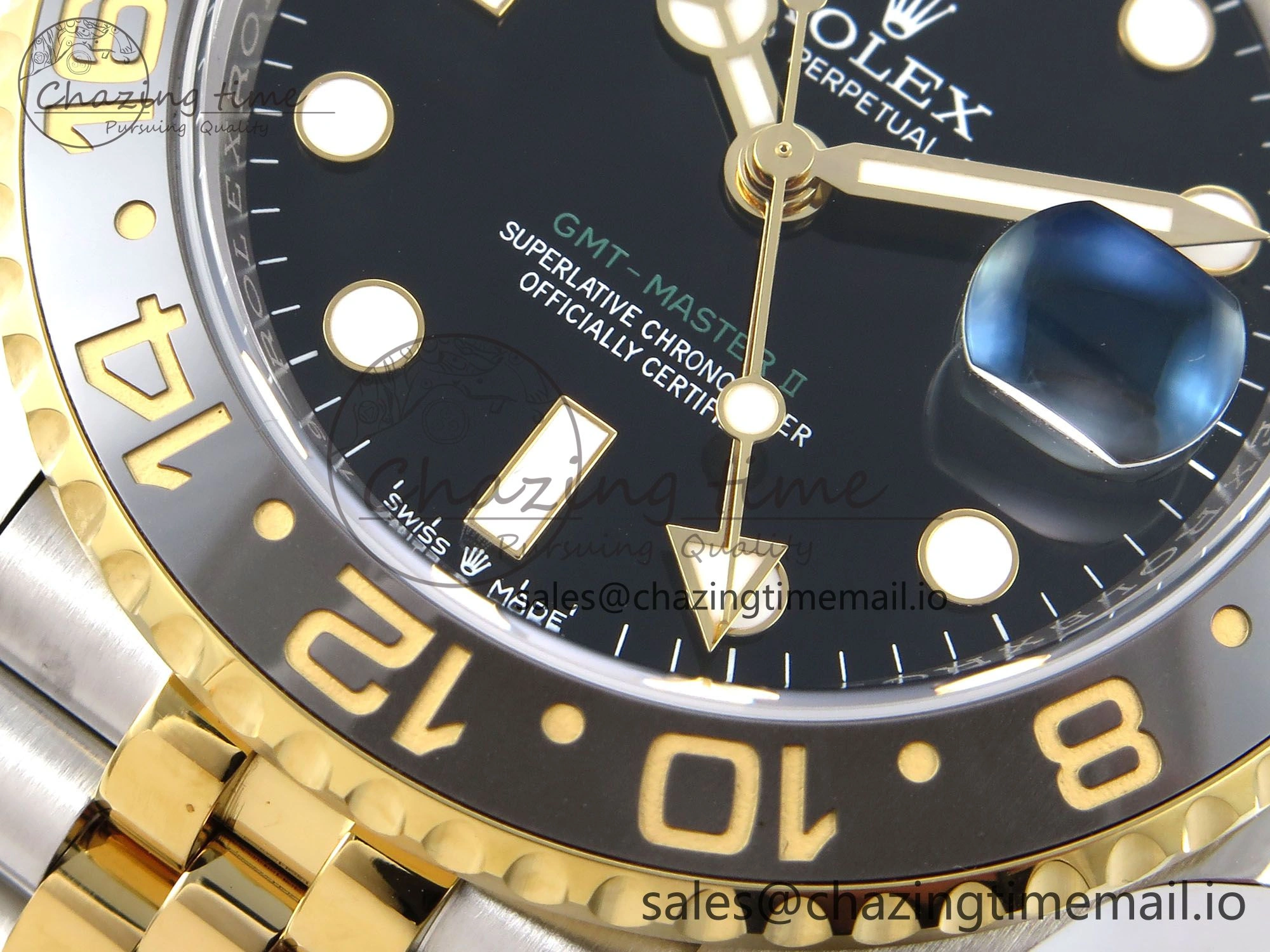 Classic GMT-Master II 126713 GRGN 904L EWEF 1:1 Best Edition on SS YG Jubilee Bracelet SH3285 CHS 1068