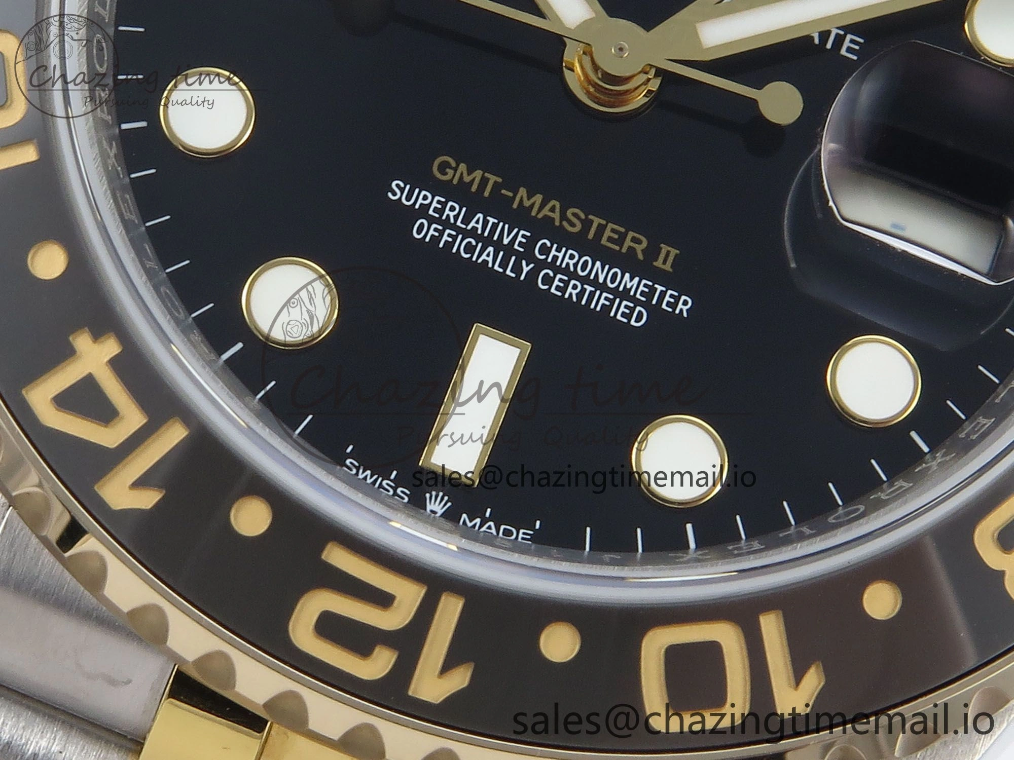 NewStyle GMT-Master II 126713 GRGN 904L QF 1:1 Best Edition on SS YG Jubilee Bracelet SH3285 V 278