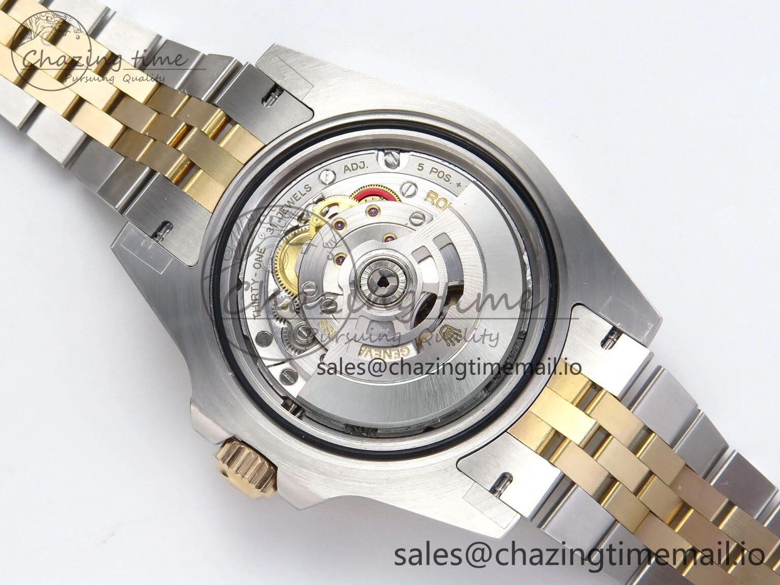 NewStyle GMT-Master II 126713 GRGN 904L QF 1:1 Best Edition on SS YG Jubilee Bracelet SH3285 V 278