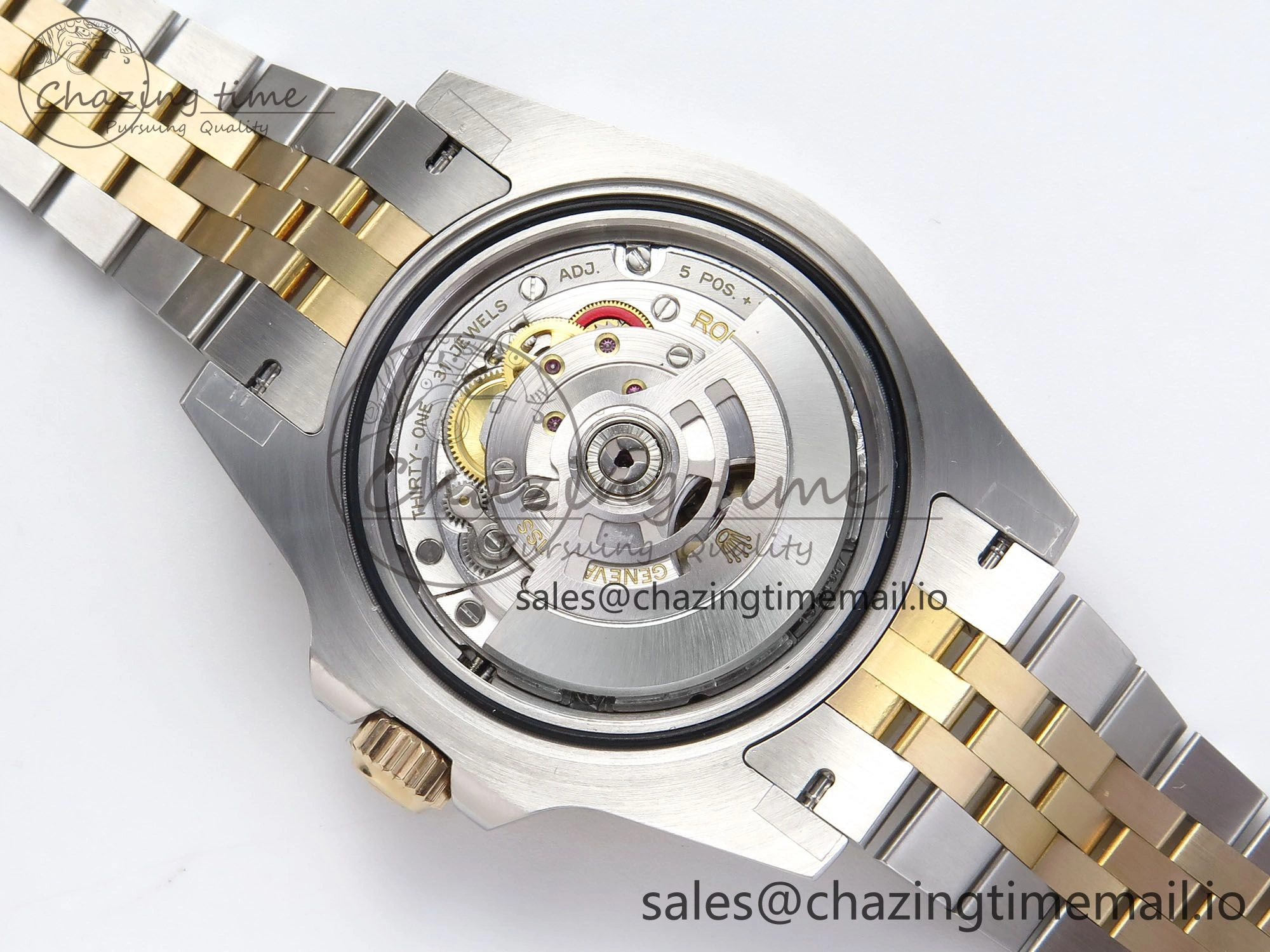 NewStyle GMT-Master II 126713 GRGN 904L QF 1:1 Best Edition on SS YG Jubilee Bracelet SH3285 V 278