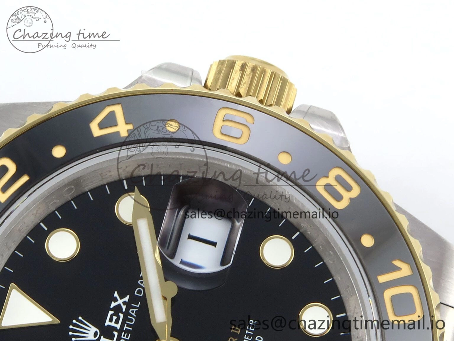 Tailored GMT-Master II 126713 GRGN 904L QF 1:1 Best Edition on SS YG Jubilee Bracelet SH3285 V 1209