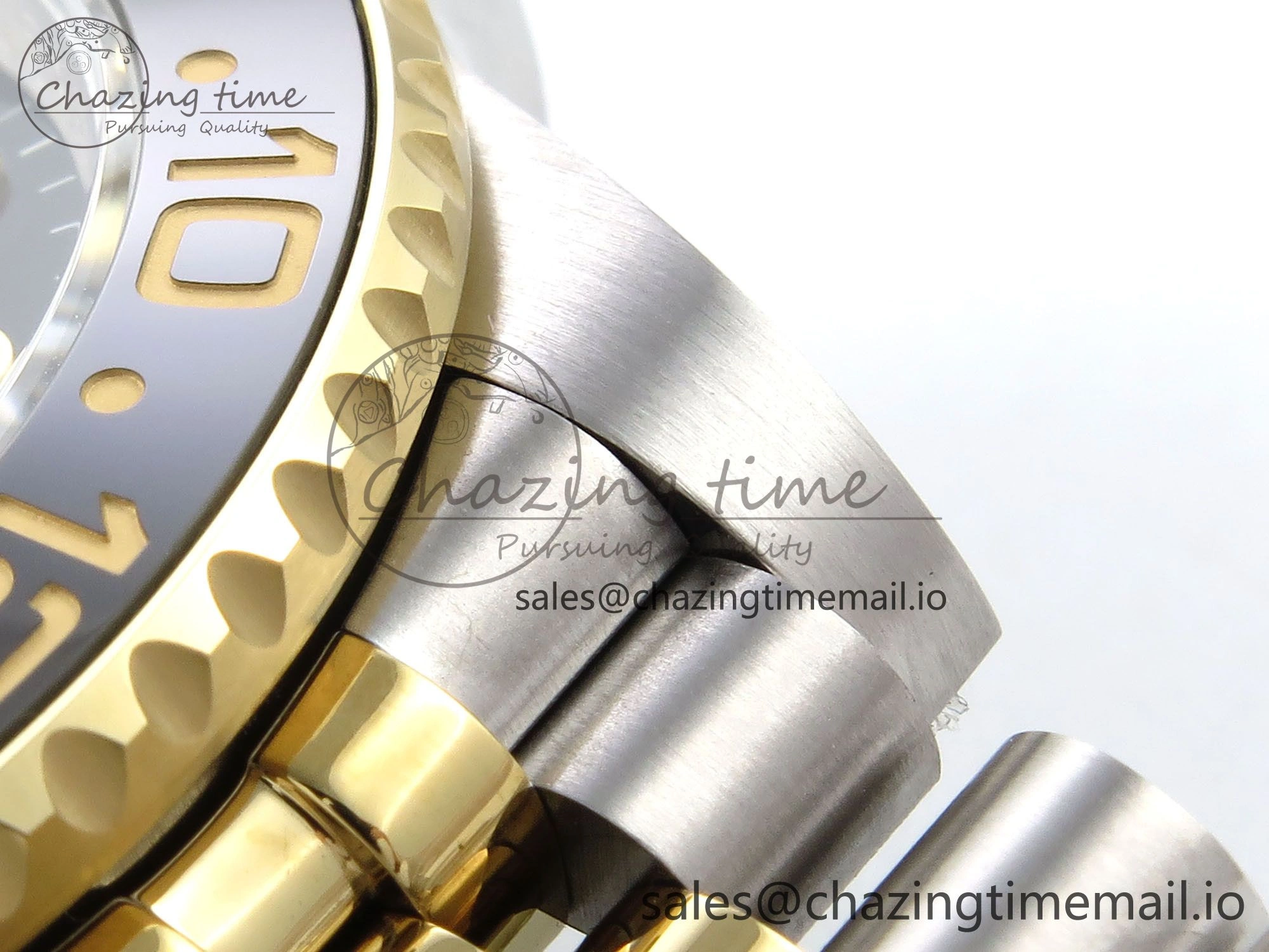 Tailored GMT-Master II 126713 GRGN 904L QF 1:1 Best Edition on SS YG Jubilee Bracelet SH3285 V 1209