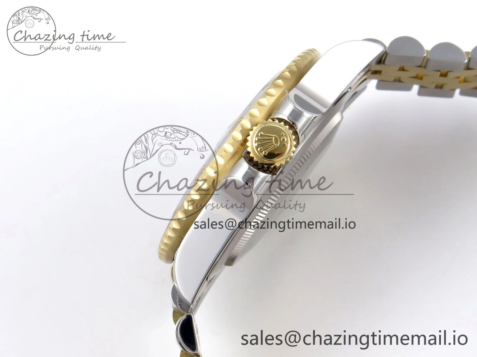 Tailored GMT-Master II 126713 GRGN 904L QF 1:1 Best Edition on SS YG Jubilee Bracelet SH3285 V 1209