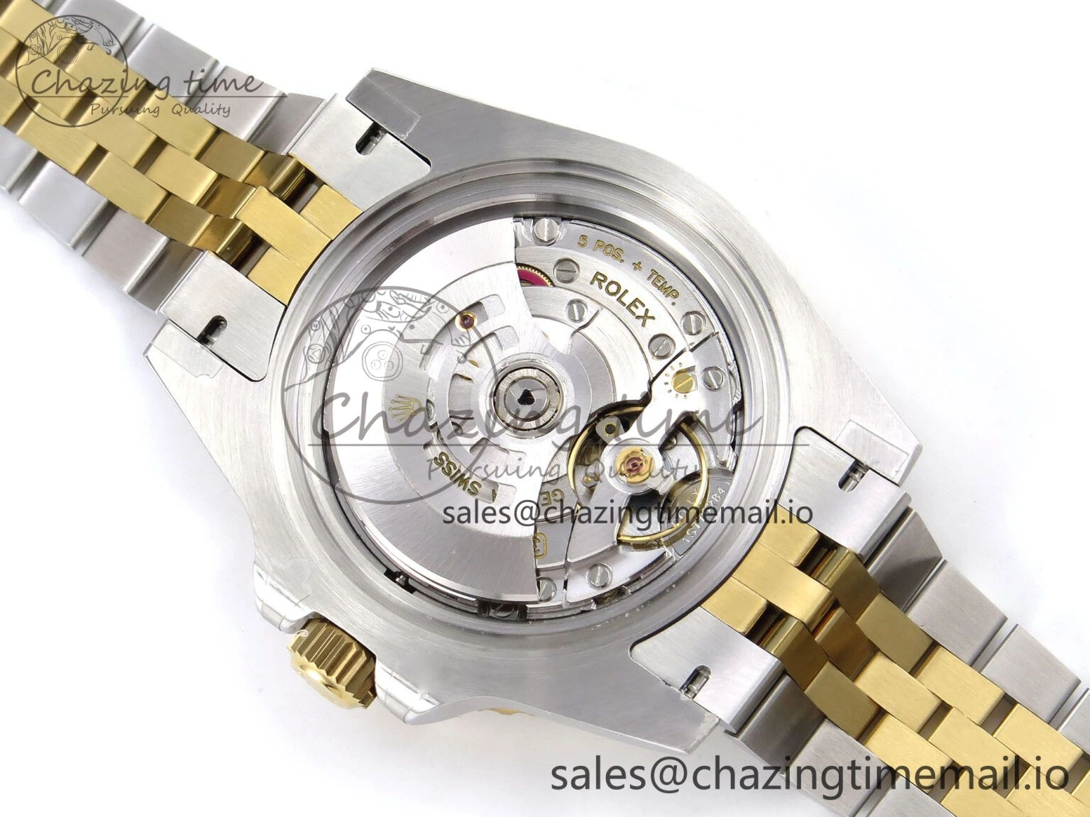 Tailored GMT-Master II 126713 GRGN 904L QF 1:1 Best Edition on SS YG Jubilee Bracelet SH3285 V 1209