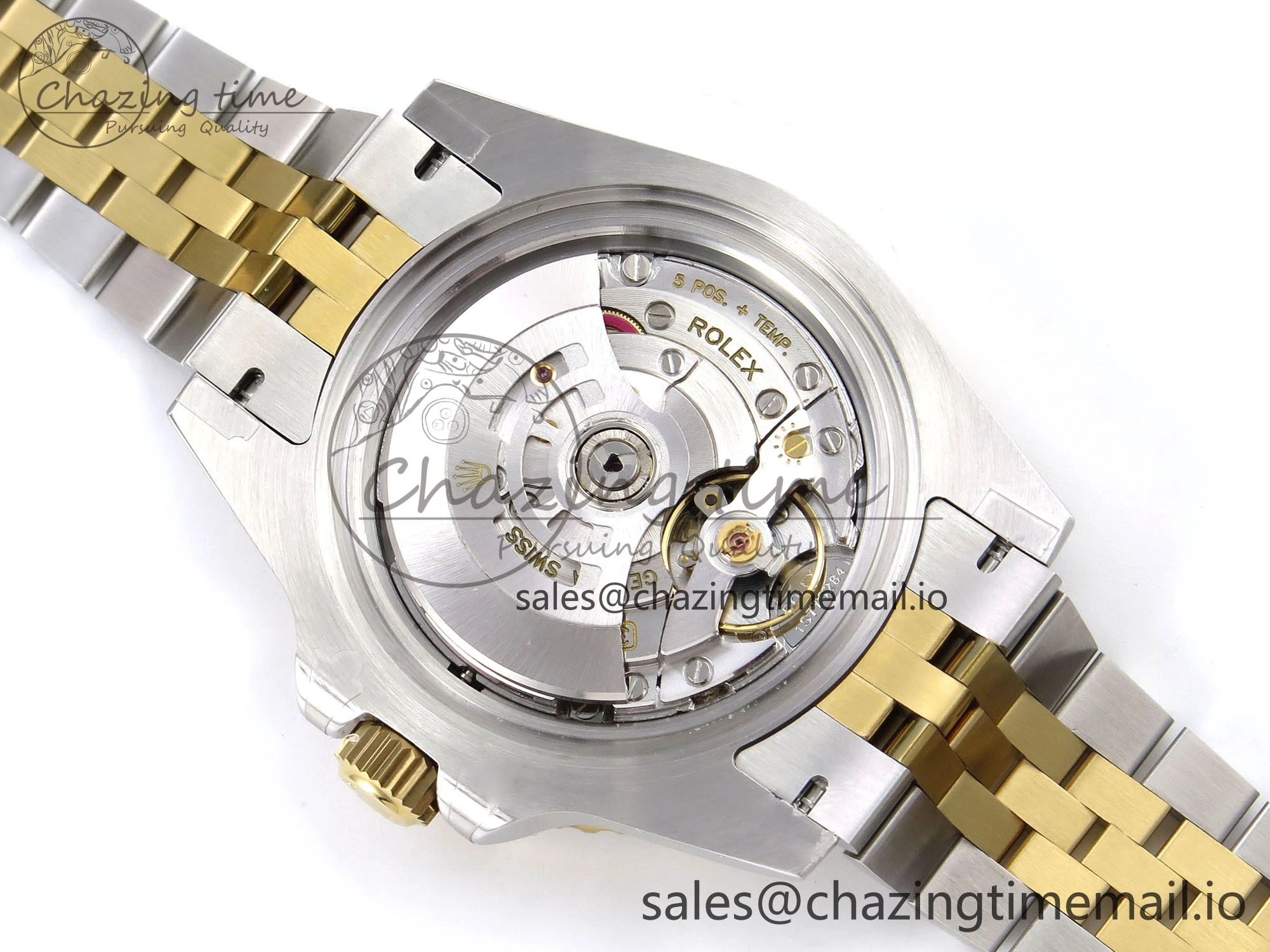 Tailored GMT-Master II 126713 GRGN 904L QF 1:1 Best Edition on SS YG Jubilee Bracelet SH3285 V 1209