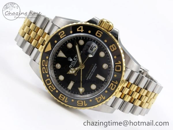 GoAnywhere GMT-Master II 126713 GRNR ARF 1:1 Best Edition Black Dial on YG SS Jubilee Bracelet VR3285 CHS 1663