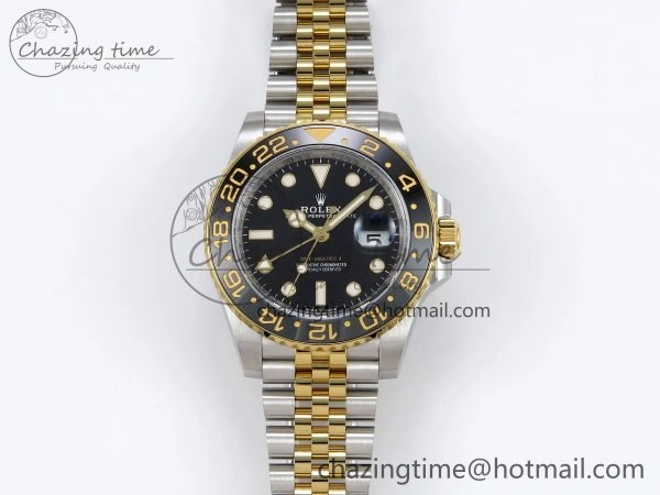 GoAnywhere GMT-Master II 126713 GRNR ARF 1:1 Best Edition Black Dial on YG SS Jubilee Bracelet VR3285 CHS 1663