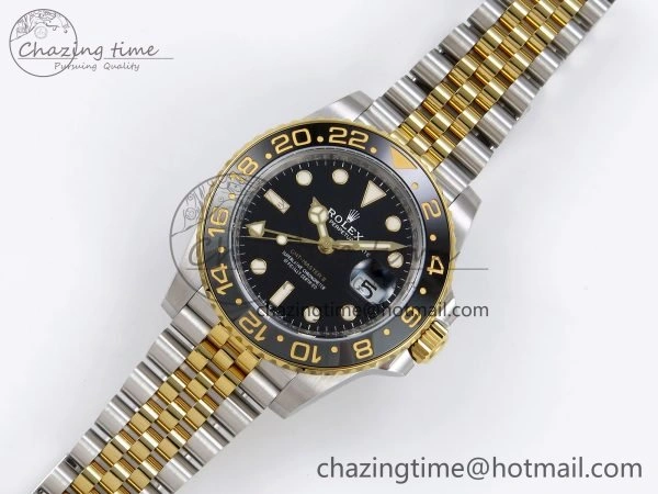 GoAnywhere GMT-Master II 126713 GRNR ARF 1:1 Best Edition Black Dial on YG SS Jubilee Bracelet VR3285 CHS 1663