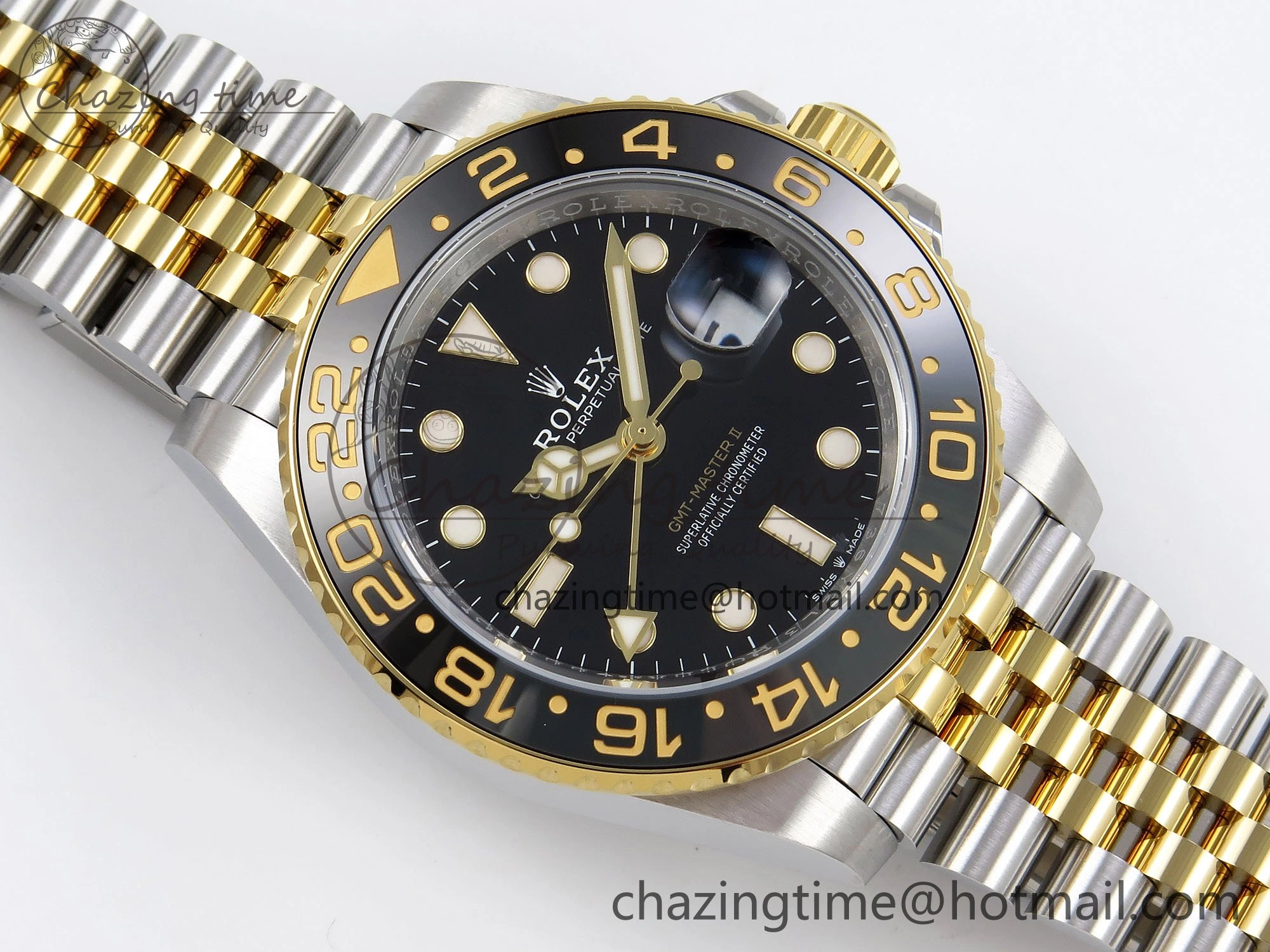 GoAnywhere GMT-Master II 126713 GRNR ARF 1:1 Best Edition Black Dial on YG SS Jubilee Bracelet VR3285 CHS 1663